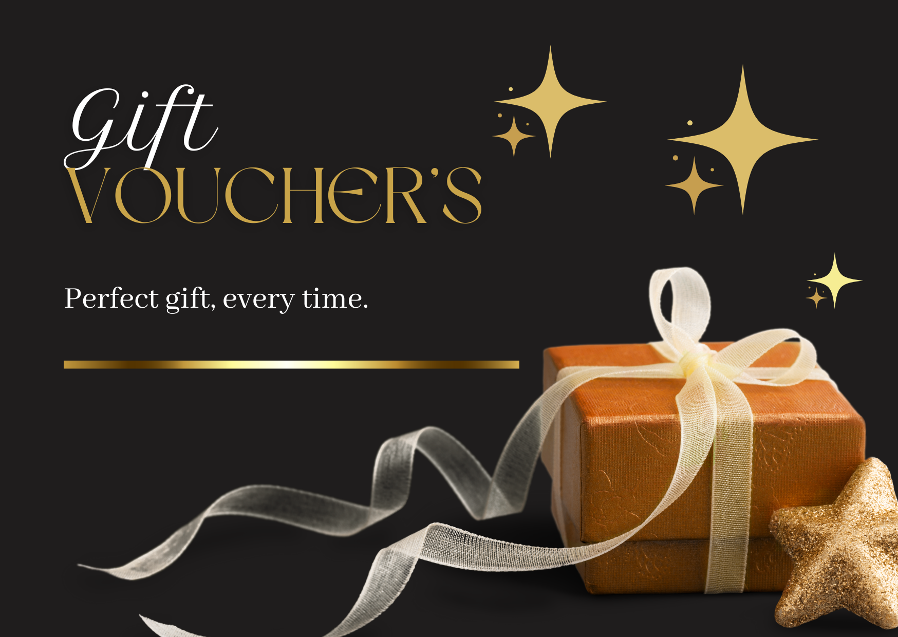 Gift Voucher purchases available online 