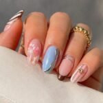 10 Fresh Gel Manicure Ideas for May - From Floral Nails to Chrome Bangle Sets