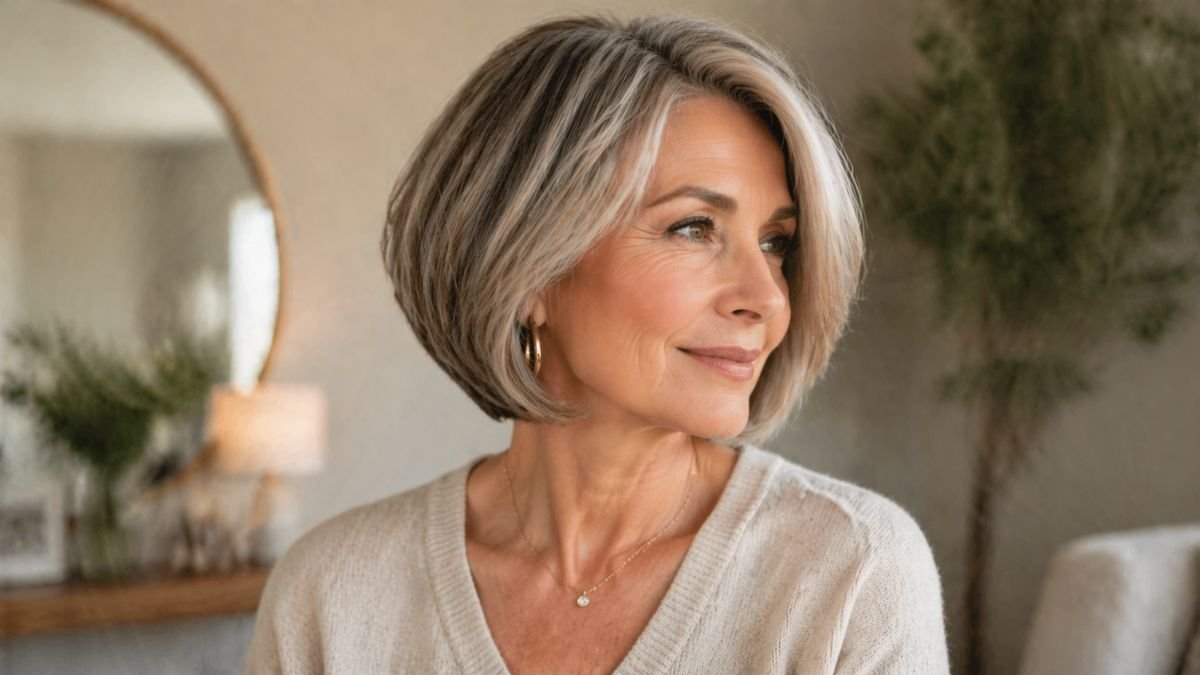 13 Chic Bob Hairstyles for Women Over 50 and How to Style Them