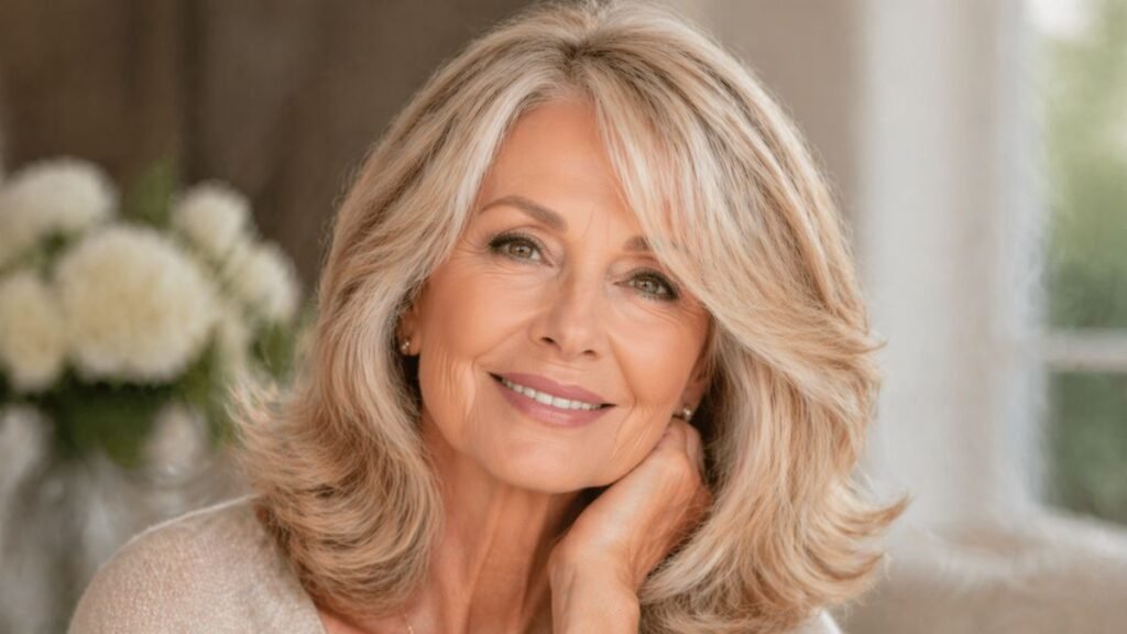 Beige Champagne Blonde - The Youthful Hair Color That Brightens Your Look After 60