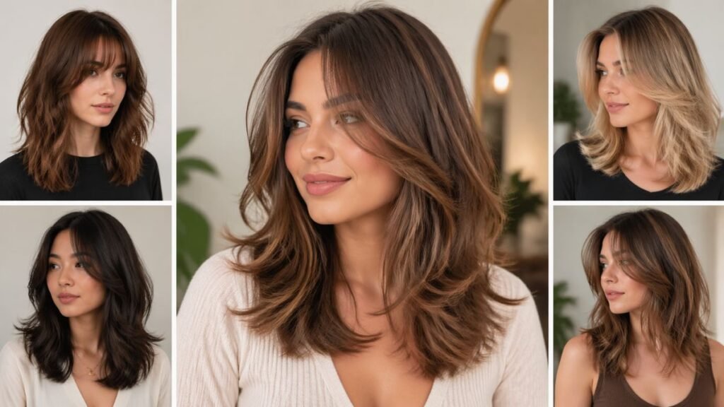 Mid-Length Layered Haircut - The Flowy Style That Flatters Every Face Shape