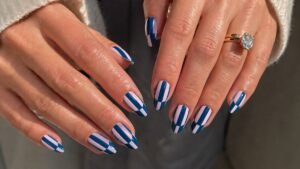 Optical Illusion French Tips - The Bold Nail Trend Redefining Autumn Style
